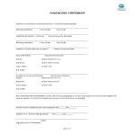 Financing Statement gratis en premium templates