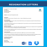 Account Executive Email Resignation Letter gratis en premium templates