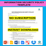 template topic preview image Information Security Policy Template