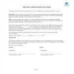 Mutual Cancellation Of Lease gratis en premium templates