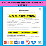 template topic preview image Church Membership Transfer Letter