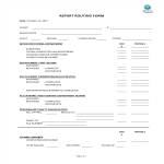 Report Routing Form gratis en premium templates