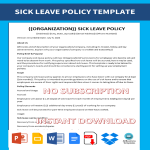template topic preview image Sick Leave Policy