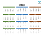 Calendar Template 2022 gratis en premium templates