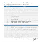 template topic preview image New Employee Records Checklist