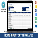 Excel Home Inventory gratis en premium templates