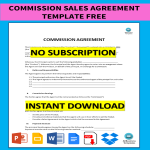 template topic preview image Commission sales agreement template