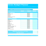 Home Monthly Budget gratis en premium templates