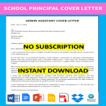 template topic preview image Principal cover letter