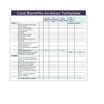 Office Cost-Benefit Analysis in MS Excel gratis en premium templates