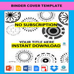 Binder Cover Template gratis en premium templates