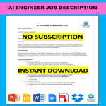AI Engineer Job Description gratis en premium templates