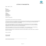 template topic preview image Letter of Transmittal