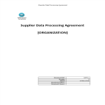 GDPR Supplier Data Processing Agreement gratis en premium templates