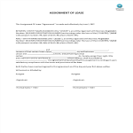 template topic preview image Assignment of lease for a land property