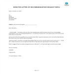 Directed Letter Of Recommendation For Reply gratis en premium templates