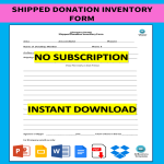 template topic preview image Shipped Donation Inventory