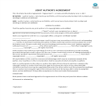 joint author's agreement gratis en premium templates