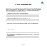 template topic preview image Self Assessment Worksheet