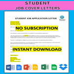 Teenage Resume Cover Letter gratis en premium templates