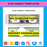 Vorschaubild der VorlagePlay Money template