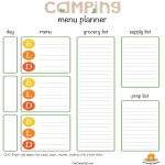 template topic preview image Camping Maaltijd Plan