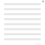 1 Staff 8 Music Letter Staff Paper gratis en premium templates