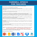 template preview imageFarewell Speech by Teacher
