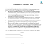 Acquisition Confidentiality Agreement Form gratis en premium templates