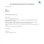 Vorschaubild der VorlageGoing out of Business Sales Letter