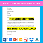 template topic preview image Internship Rejection