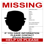 Missing Person Poster Help Us Please A3 Size gratis en premium templates