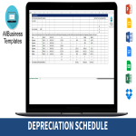 Depreciation schedule template example gratis en premium templates