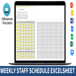 Weekly Staff Schedule Excel gratis en premium templates