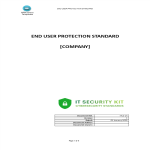 End User Protection IT Standard gratis en premium templates