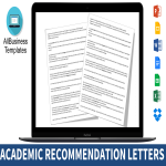 Academic Recommendation Letter gratis en premium templates