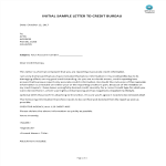 Initial Sample Letter To Credit Bureau gratis en premium templates