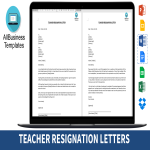 template topic preview image Teacher Resignation Letter