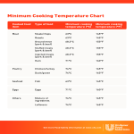 Cooking Temperature Chart gratis en premium templates