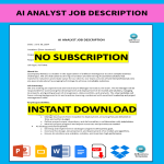 AI Manager Job Description gratis en premium templates