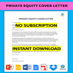 Private Equity Cover Letter gratis en premium templates