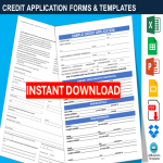 Vorschaubild des Vorlagenthemas Business Credit Application Forms