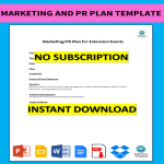 Marketing And Pr Plan gratis en premium templates