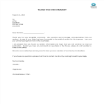 Thanks for Comments Letter gratis en premium templates