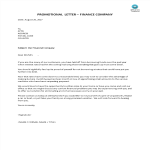 Promotional letter - Finance company gratis en premium templates