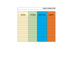 Quick Gap Analysis in MS Excel gratis en premium templates