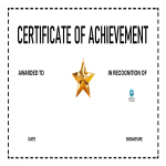 Printable Certificate Of Achievement gratis en premium templates