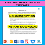 Strategic Marketing Plan Template gratis en premium templates