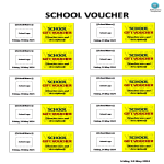 School Voucher gratis en premium templates