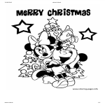 Disney Christmas Coloring Page gratis en premium templates